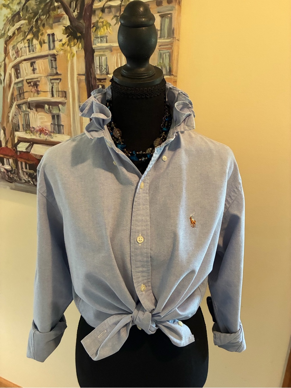 Ralph Lauren Sky Blue Button-Down Oxford Shirt
